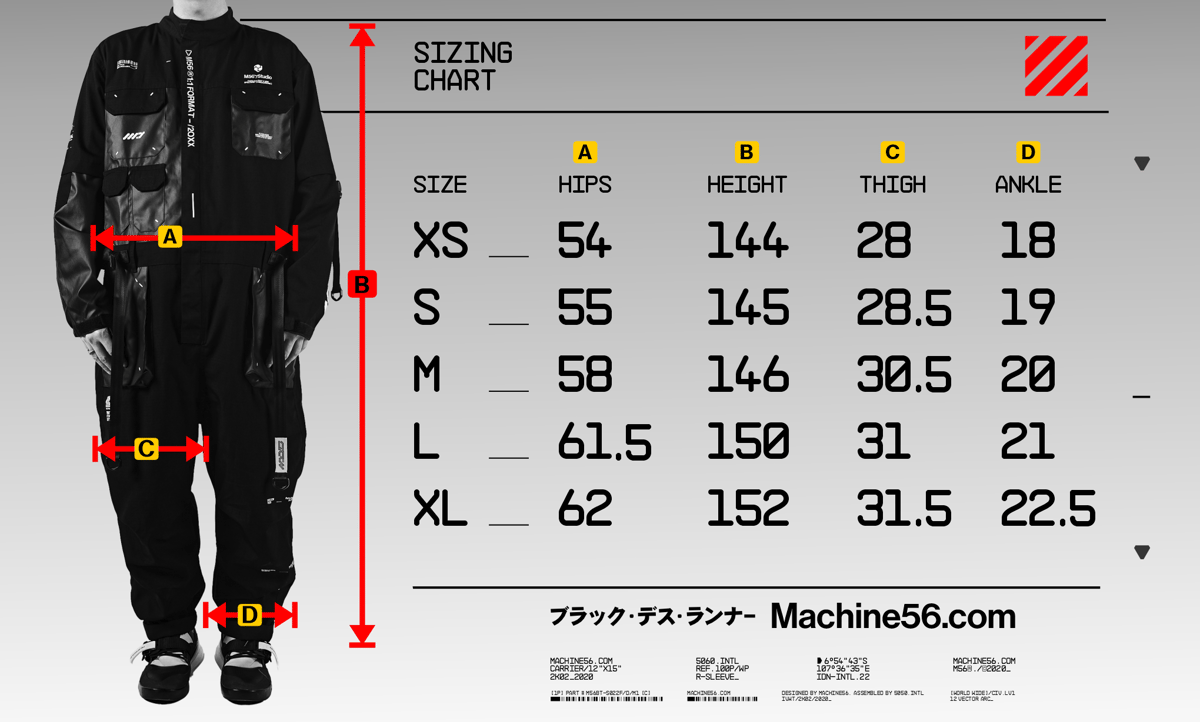 Diagram セットアップ　サイズ36 M56-OVERFRAME/02A | 5060™ by Machine56